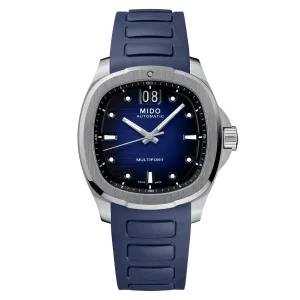Mido Multifort TV Big Date Blue Dial Blue Strap Men's Watch M0495261704100