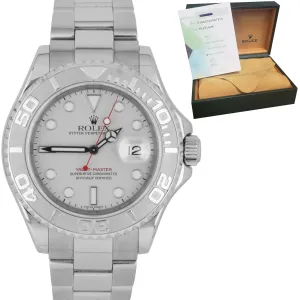 MINT Men's Rolex Yacht-Master Stainless Steel Platinum 40mm Date Watch 16622 B P