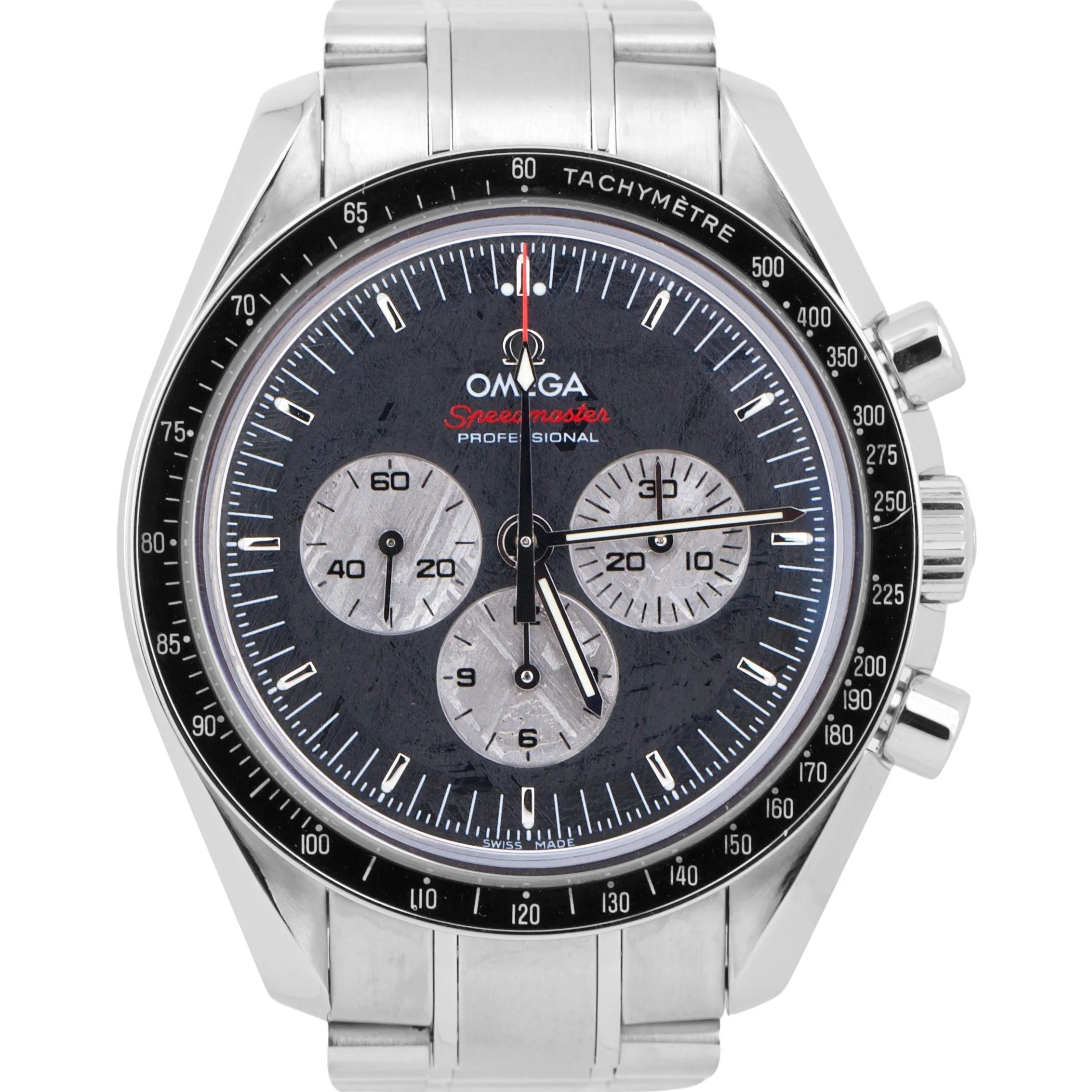 MINT Omega Speedmaster Moonwatch Apollo Soyuz METEORITE 42mm 311.30.42.30.99.001