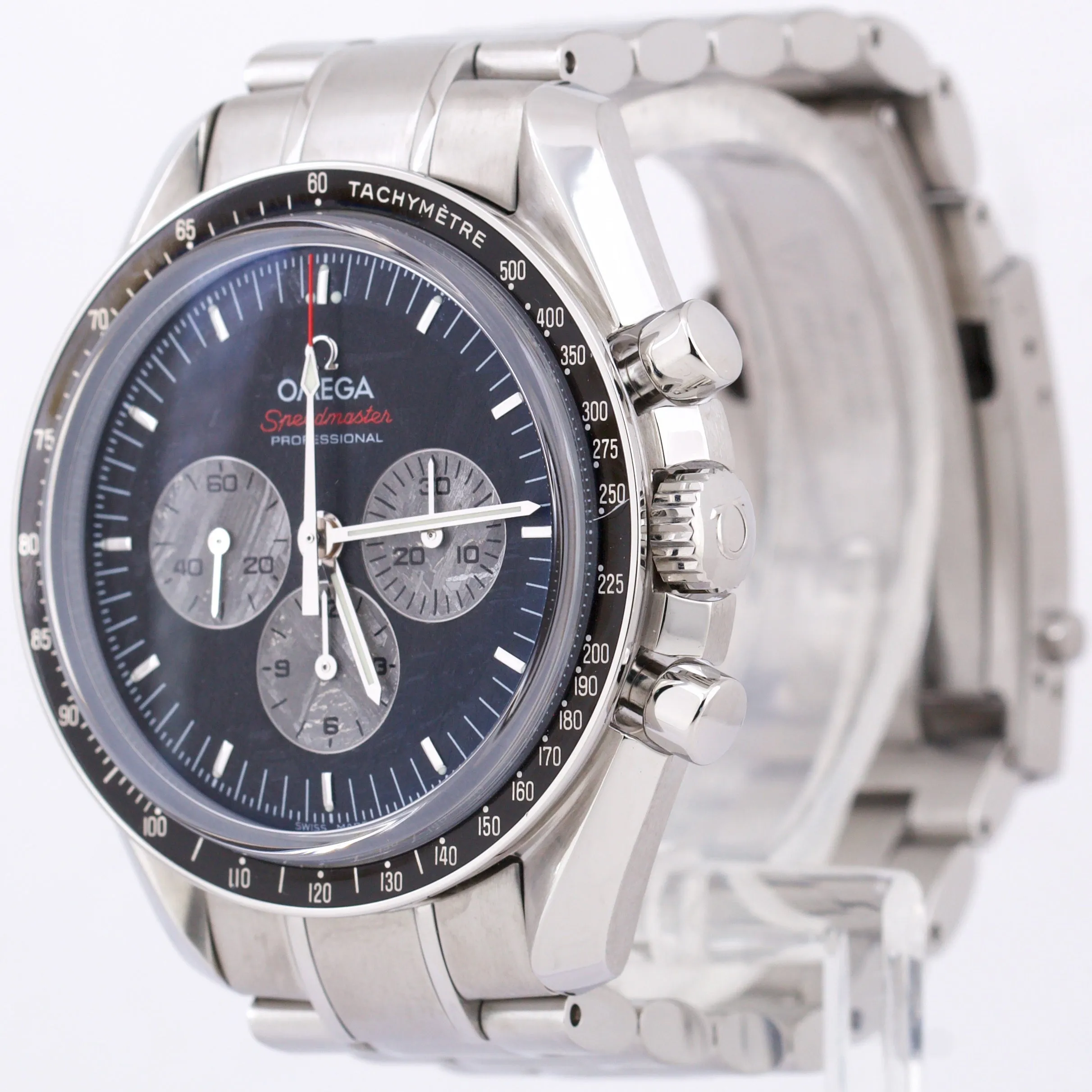 MINT Omega Speedmaster Moonwatch Apollo Soyuz METEORITE 42mm 311.30.42.30.99.001