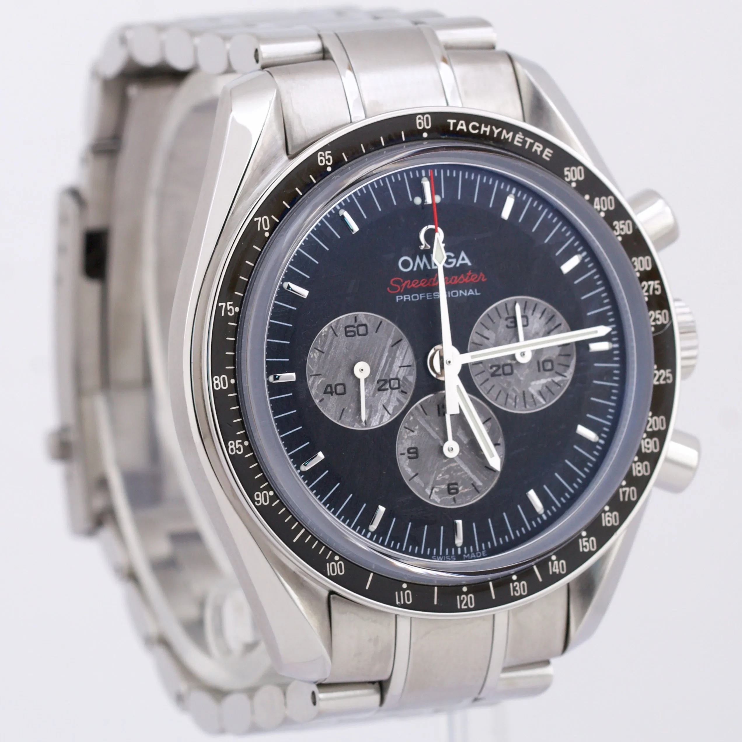 MINT Omega Speedmaster Moonwatch Apollo Soyuz METEORITE 42mm 311.30.42.30.99.001