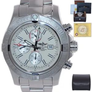 MINT PAPERS Breitling Super Avenger II Chronograph Cream Steel A13370 48mm Watch