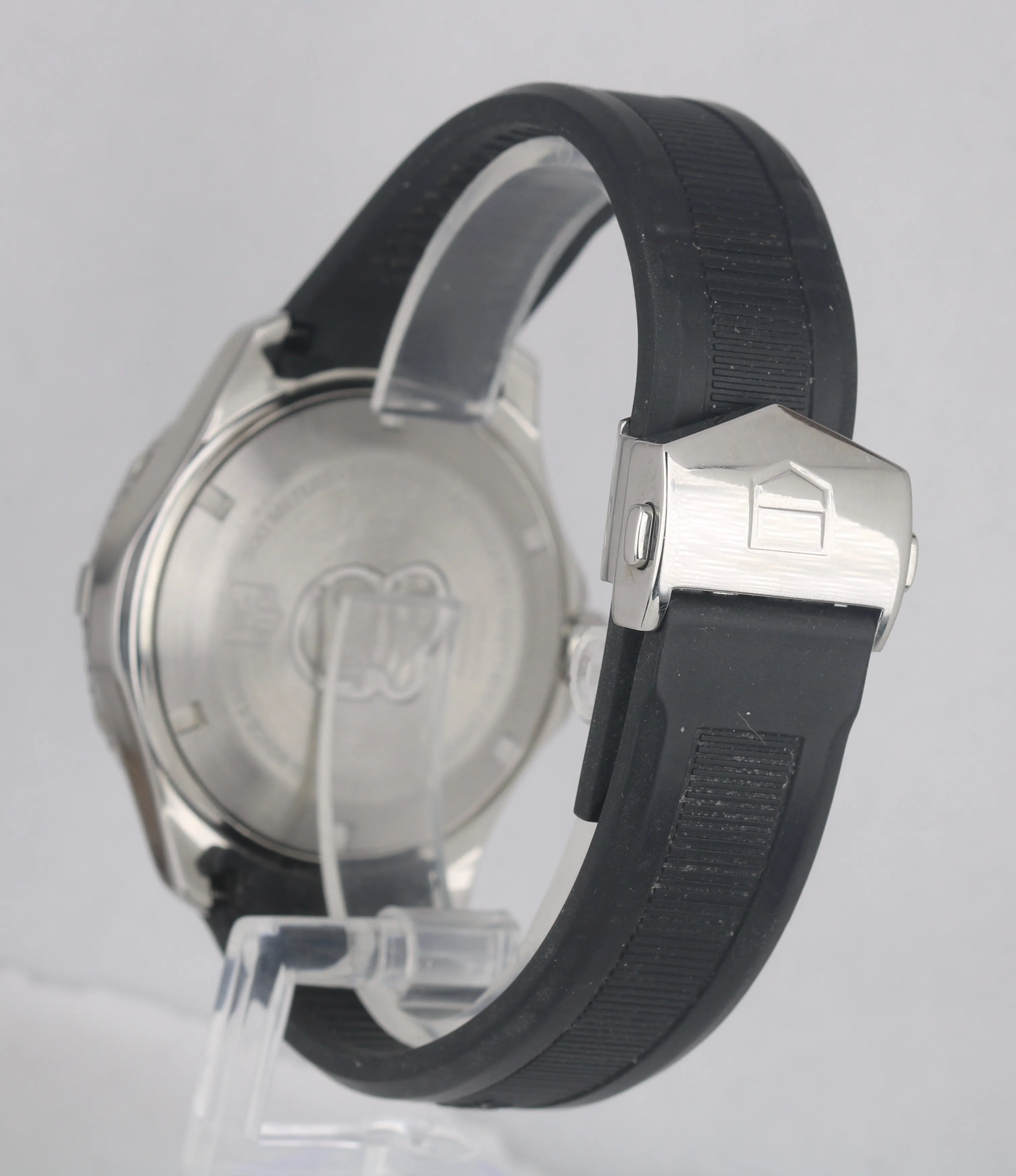 MINT TAG Heuer Aquaracer Calibre 5 Automatic Black 41mm Stainless WAN2110 Watch