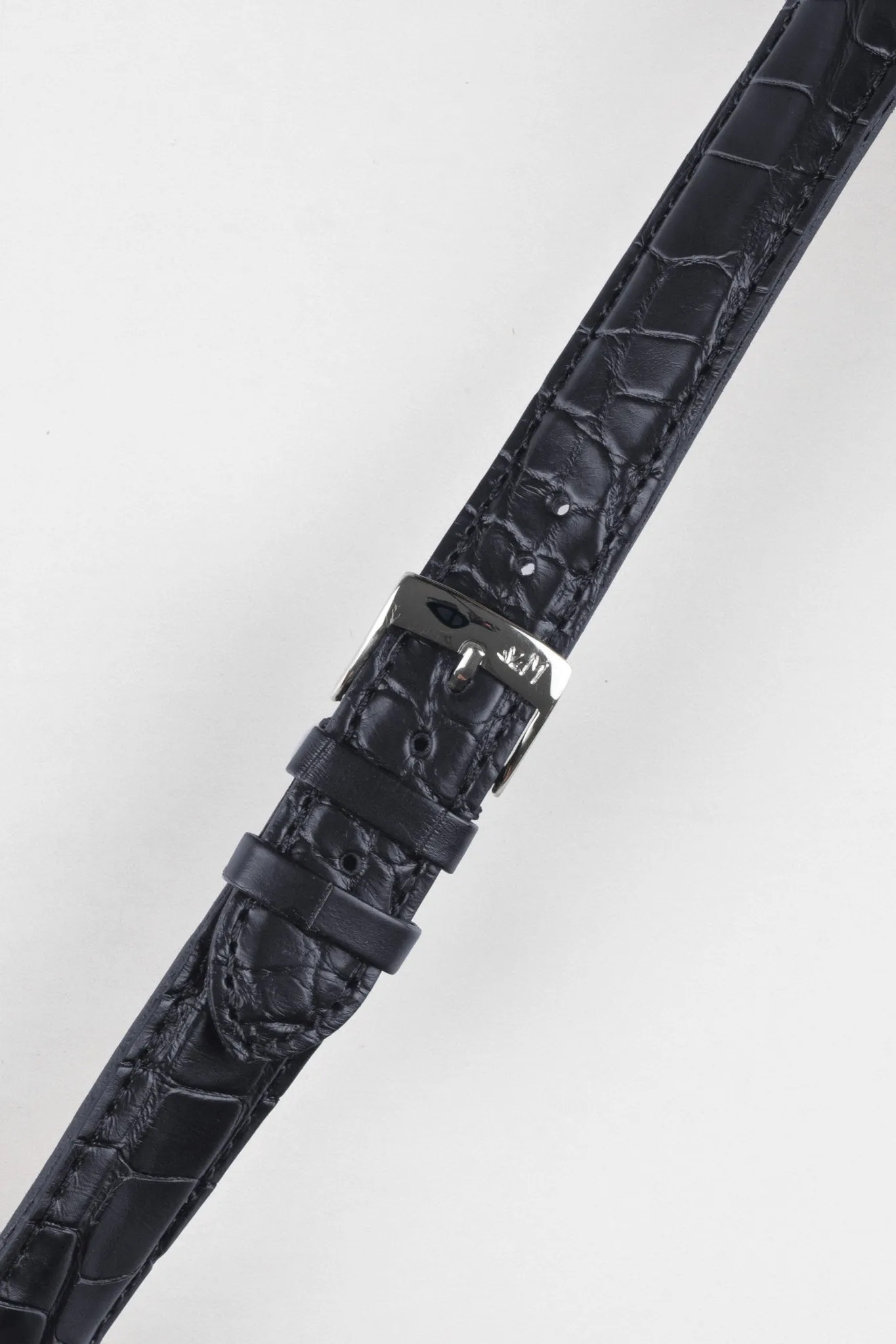Morellato AMADEUS Genuine Alligator Watch Strap in DARK BLUE