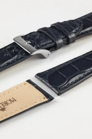 Morellato AMADEUS Genuine Alligator Watch Strap in DARK BLUE