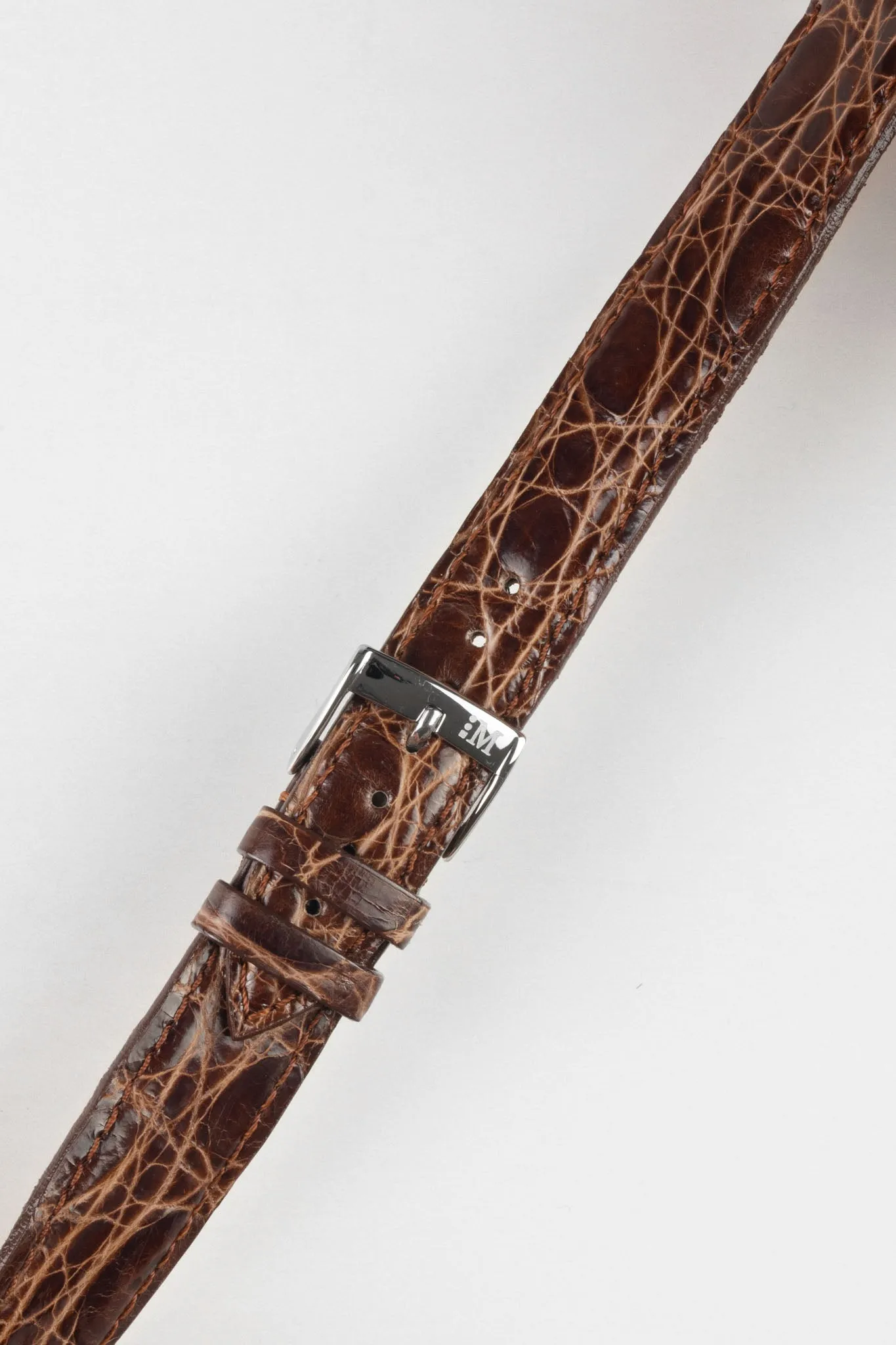 Morellato TRACY Genuine Crocodile Watch Strap in BROWN