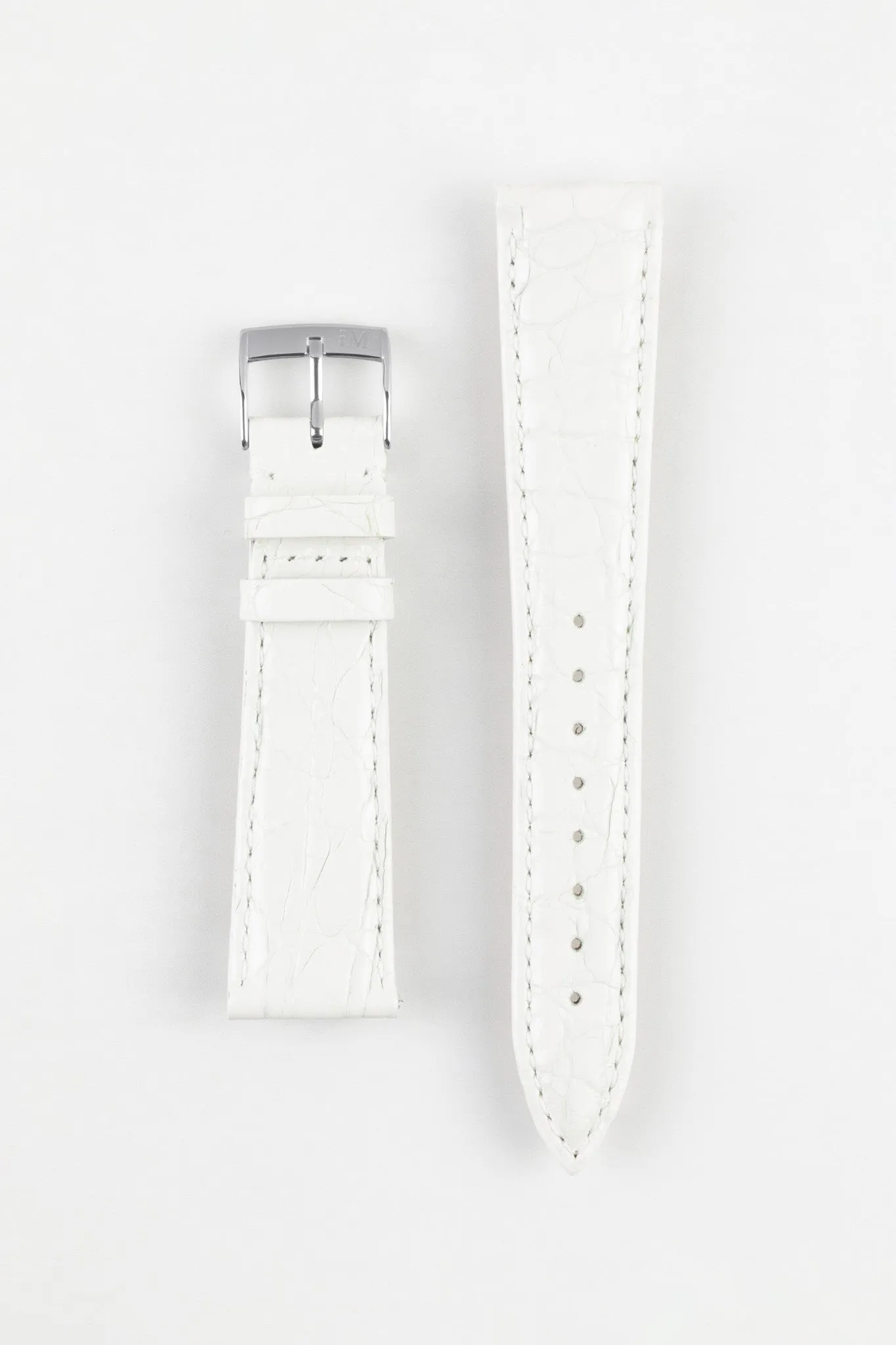 Morellato TRACY Genuine Crocodile Watch Strap in WHITE