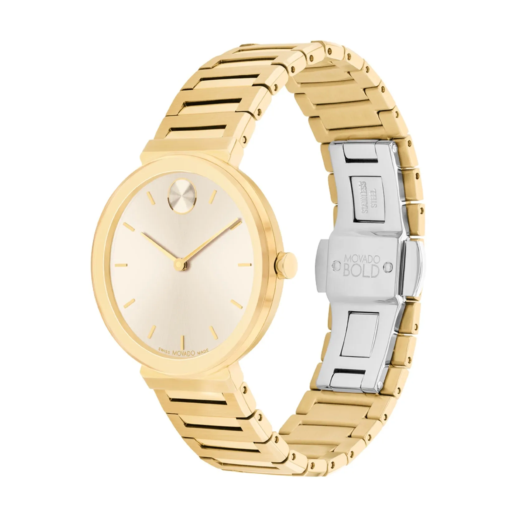 Movado Bold Horizon Ladies Gold Tone Watch