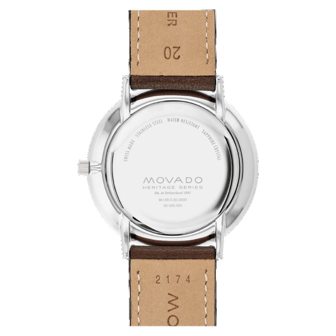 Movado Heritage Series Silhouette Quartz Men's Watch 3650187