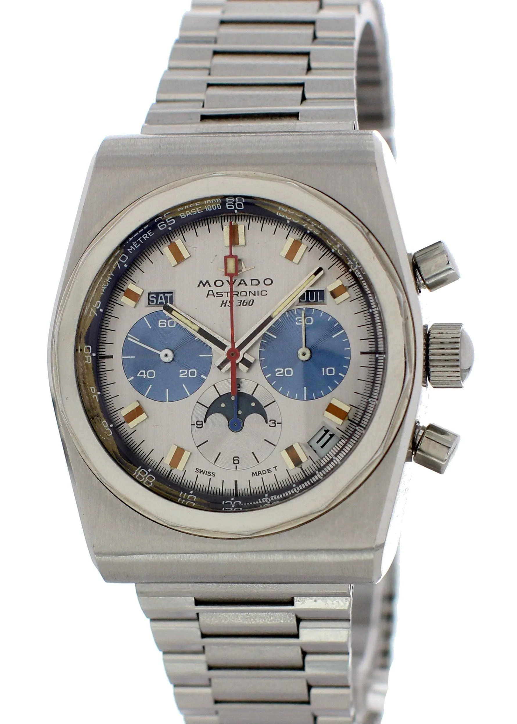 Movado HS 360 Astronic 01.0010.436 Mens Vintage Watch