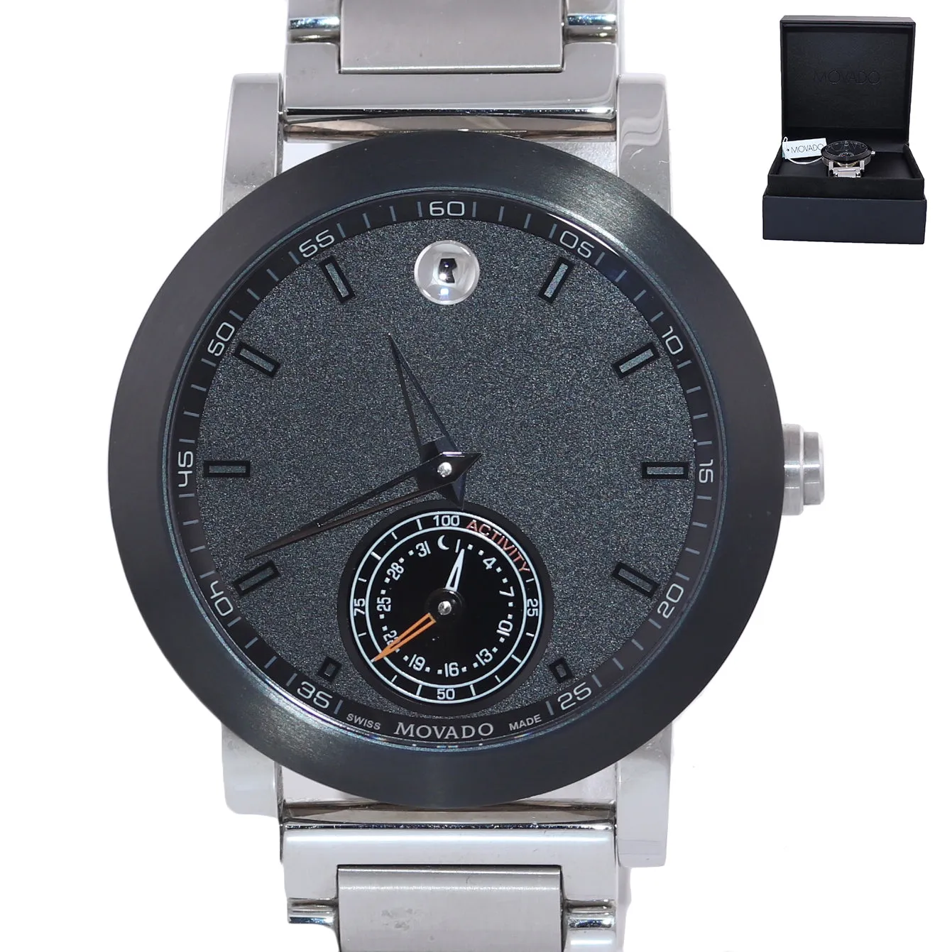 Movado Museum Sport Motion Bluetooth 07.1.19.1345 Steel 44mm Motion X Watch