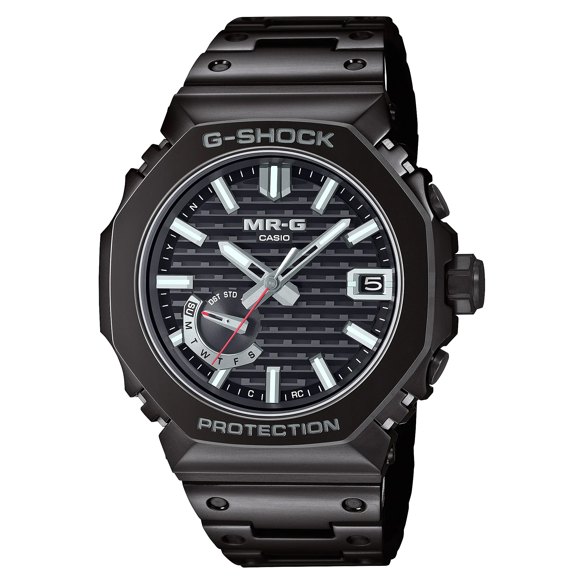 MR-G Black Polished Titanium Cobarion Tough Solar Watch MRGB2100B-1A