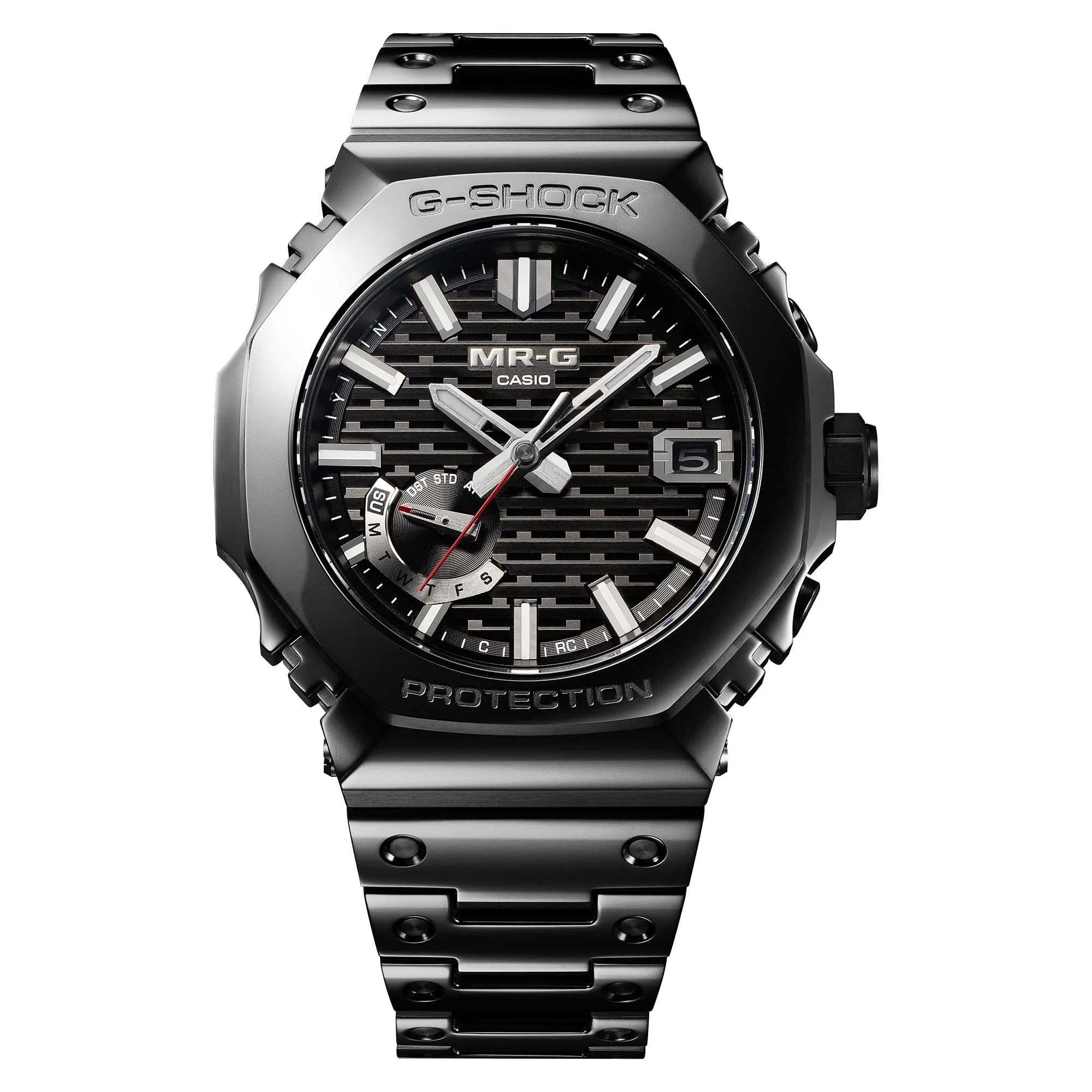 MR-G Black Polished Titanium Cobarion Tough Solar Watch MRGB2100B-1A