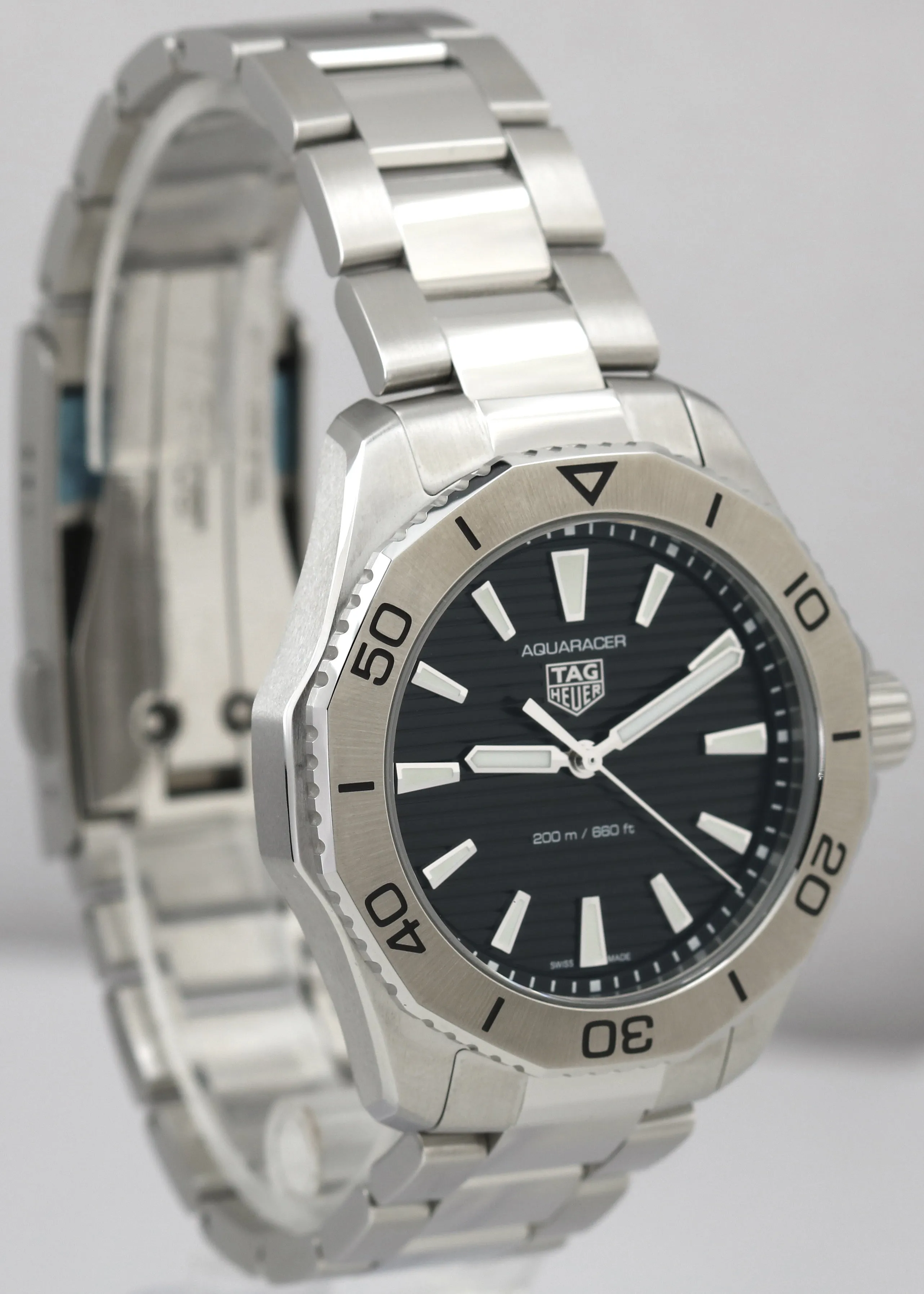 NEW Tag Heuer Aquaracer Professional 200 PAPERS Quartz 40mm WBP1110.BA0627 BOX