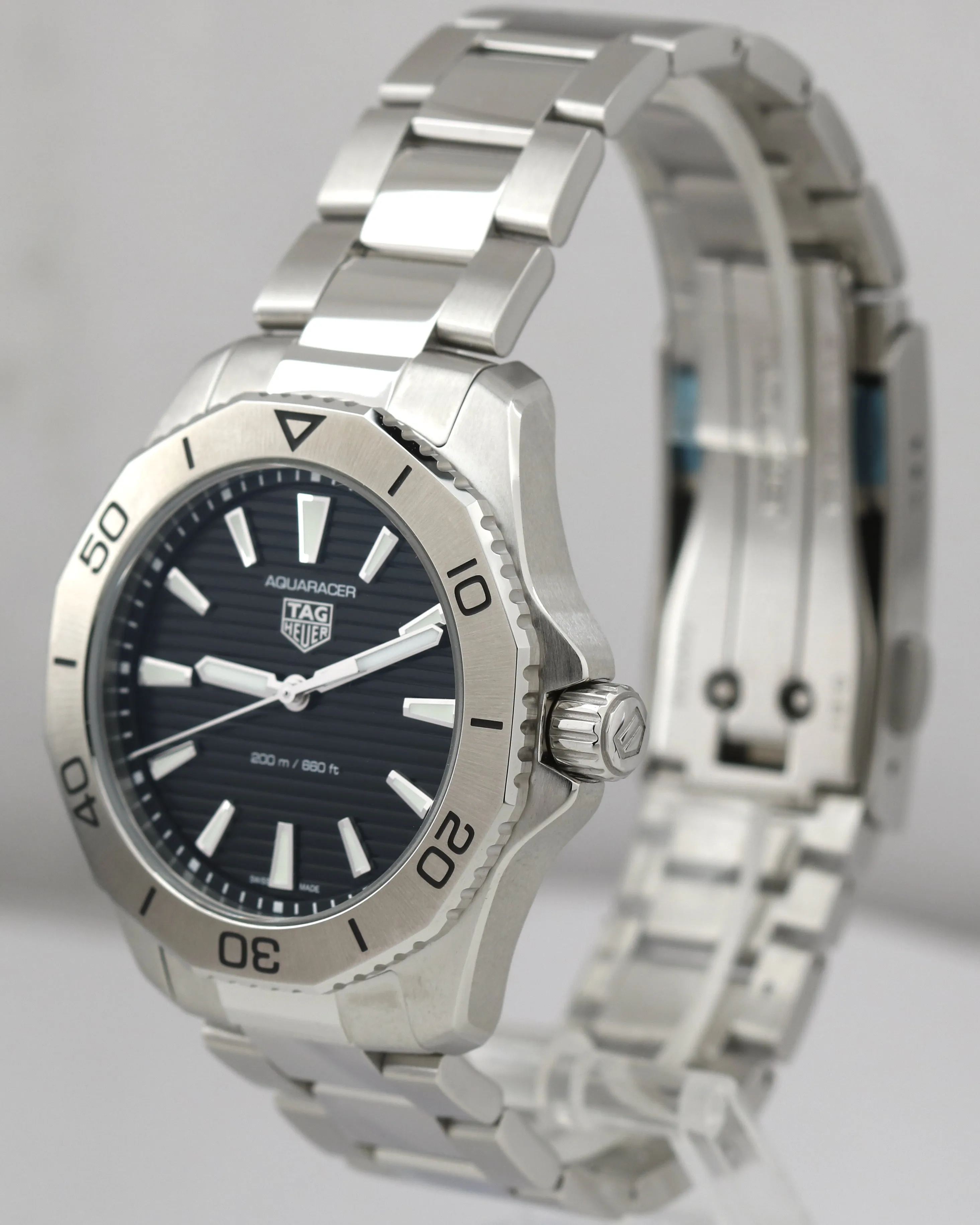 NEW Tag Heuer Aquaracer Professional 200 PAPERS Quartz 40mm WBP1110.BA0627 BOX