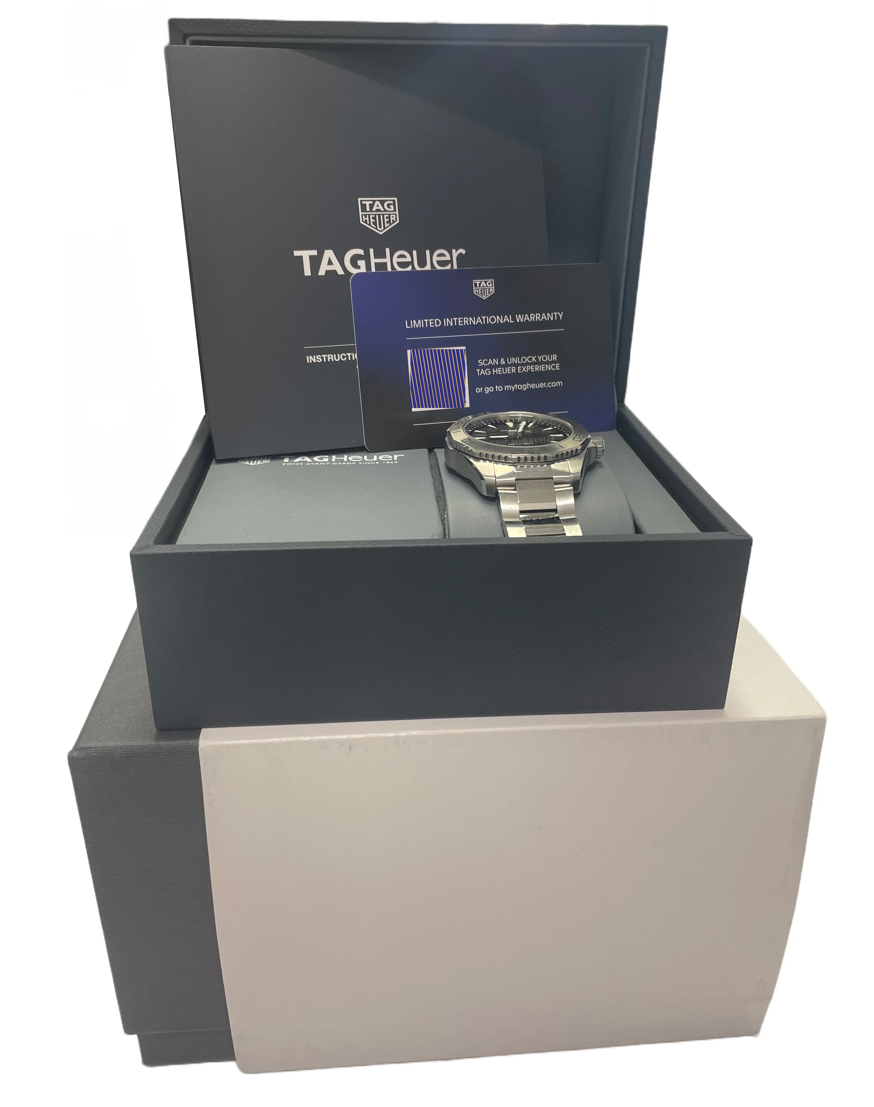 NEW Tag Heuer Aquaracer Professional 200 PAPERS Quartz 40mm WBP1110.BA0627 BOX