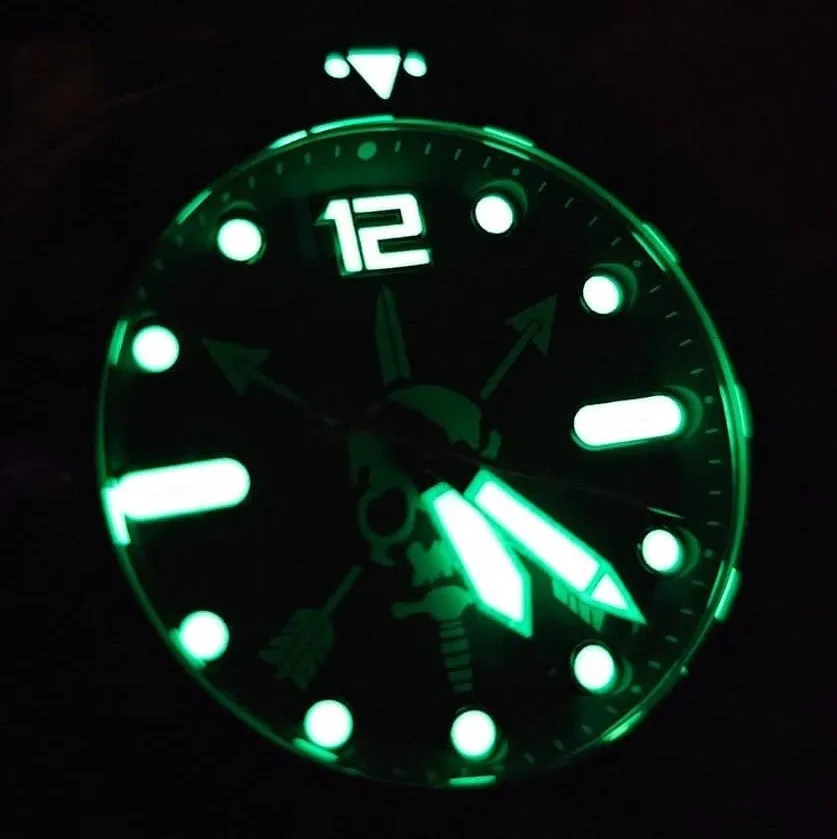 Nous Defions Shumate Dive Watch: Steel Bracelet, Leather Strap & Canvas Strap