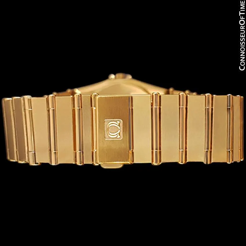 Omega Constellation Mens 35mm, Quartz, Date - 18K Gold Plated & Diamonds