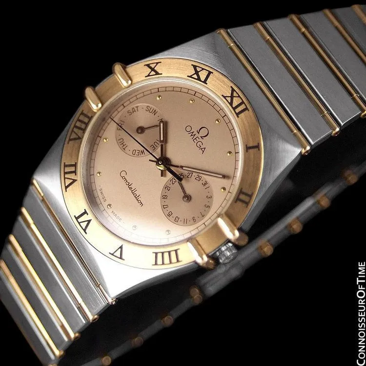 Omega Constellation Mens 35mm, Quartz, Day-Date, Full Bar - Stainless Steel & 18K Gold