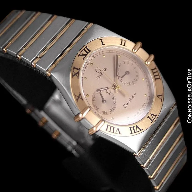 Omega Constellation Mens 35mm, Quartz, Day-Date, Full Bar - Stainless Steel & 18K Gold