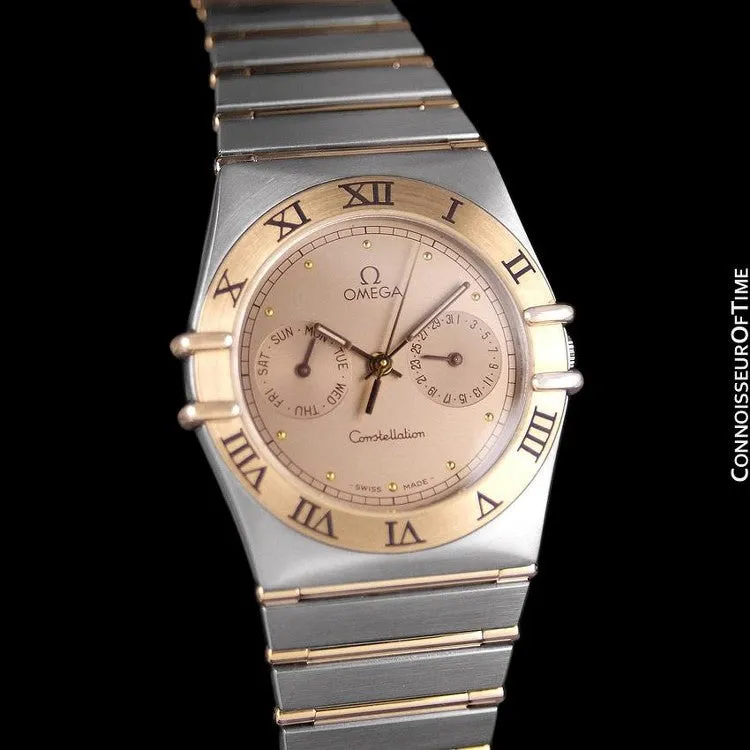 Omega Constellation Mens 35mm, Quartz, Day-Date, Full Bar - Stainless Steel & 18K Gold