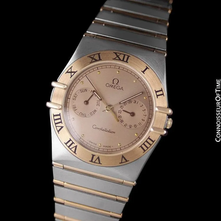 Omega Constellation Mens 35mm, Quartz, Day-Date, Full Bar - Stainless Steel & 18K Gold