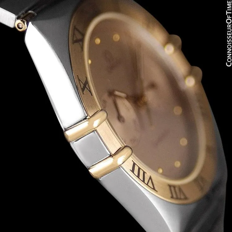 Omega Constellation Mens 35mm, Quartz, Day-Date, Full Bar - Stainless Steel & 18K Gold