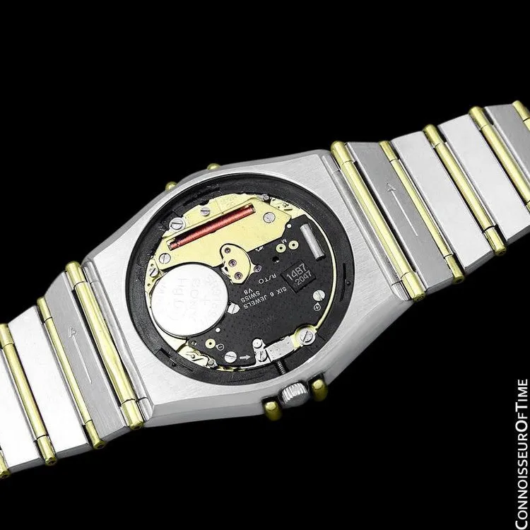 Omega Constellation Mens 35mm, Quartz, Day-Date, Full Bar - Stainless Steel & 18K Gold
