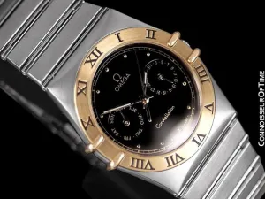 Omega Constellation Mens 35mm, Quartz, Day-Date - Stainless Steel & 18K Gold