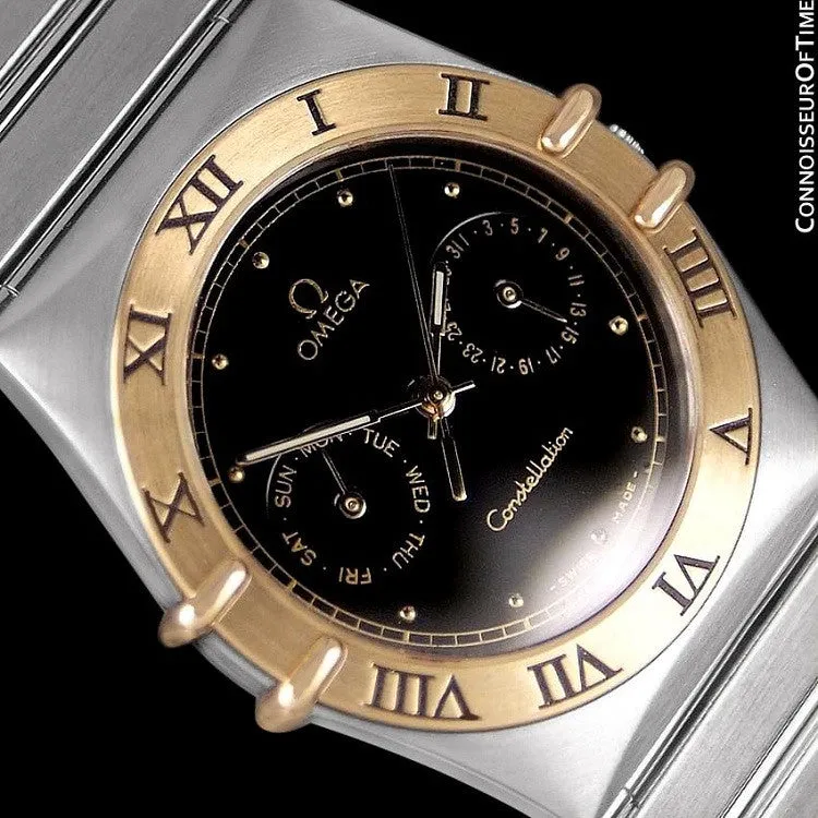 Omega Constellation Mens 35mm, Quartz, Day-Date - Stainless Steel & 18K Gold