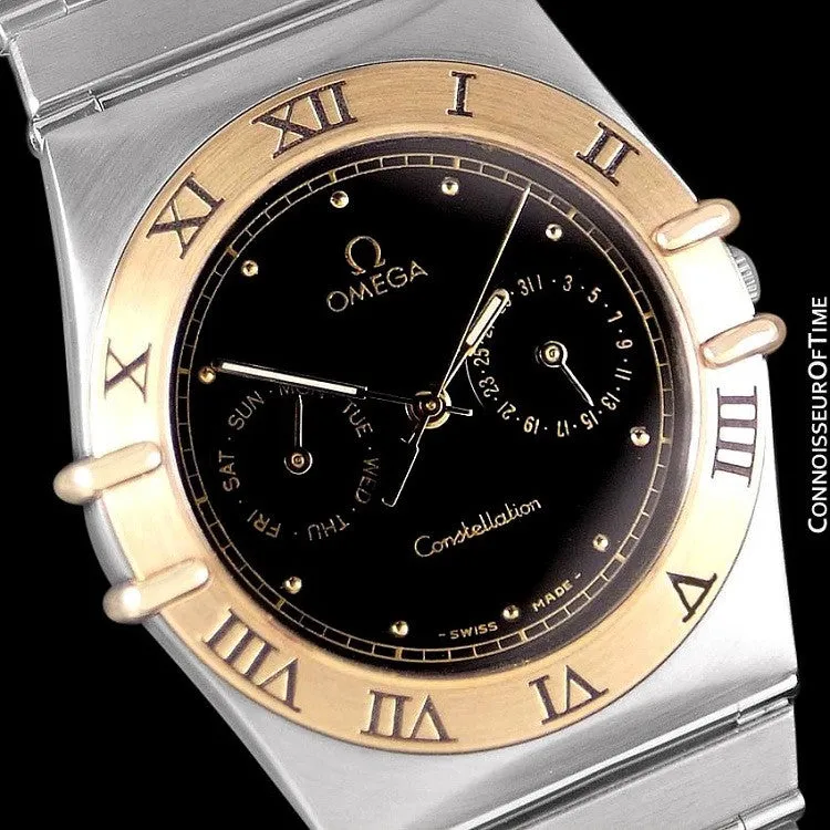 Omega Constellation Mens 35mm, Quartz, Day-Date - Stainless Steel & 18K Gold