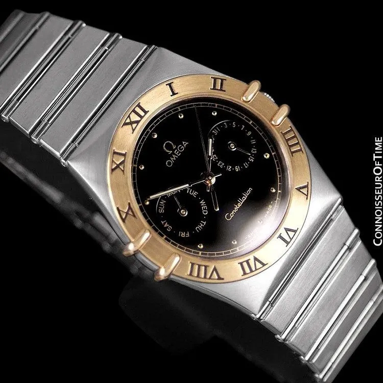 Omega Constellation Mens 35mm, Quartz, Day-Date - Stainless Steel & 18K Gold