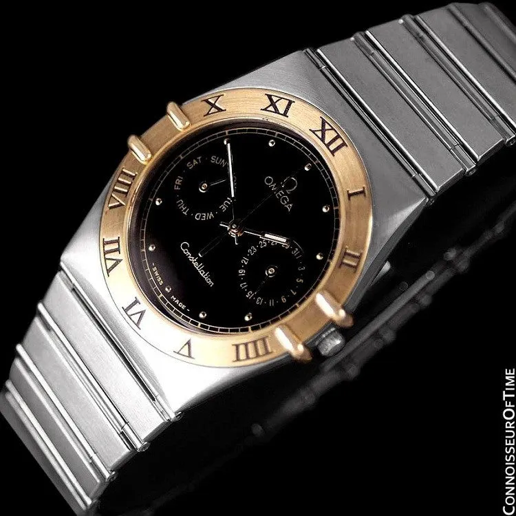 Omega Constellation Mens 35mm, Quartz, Day-Date - Stainless Steel & 18K Gold