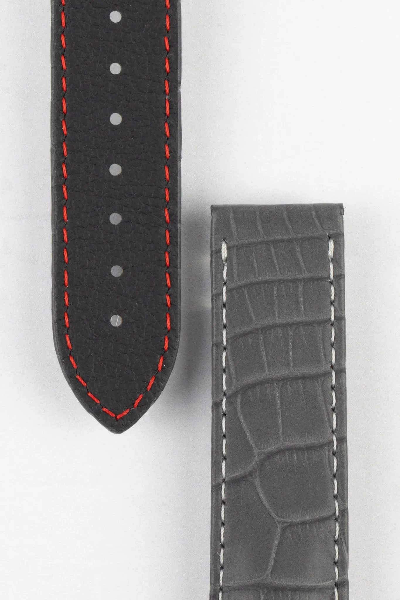 OMEGA CUZ009860 Speedmaster Alligator Watch Strap Tokyo 2020 Special in GREY