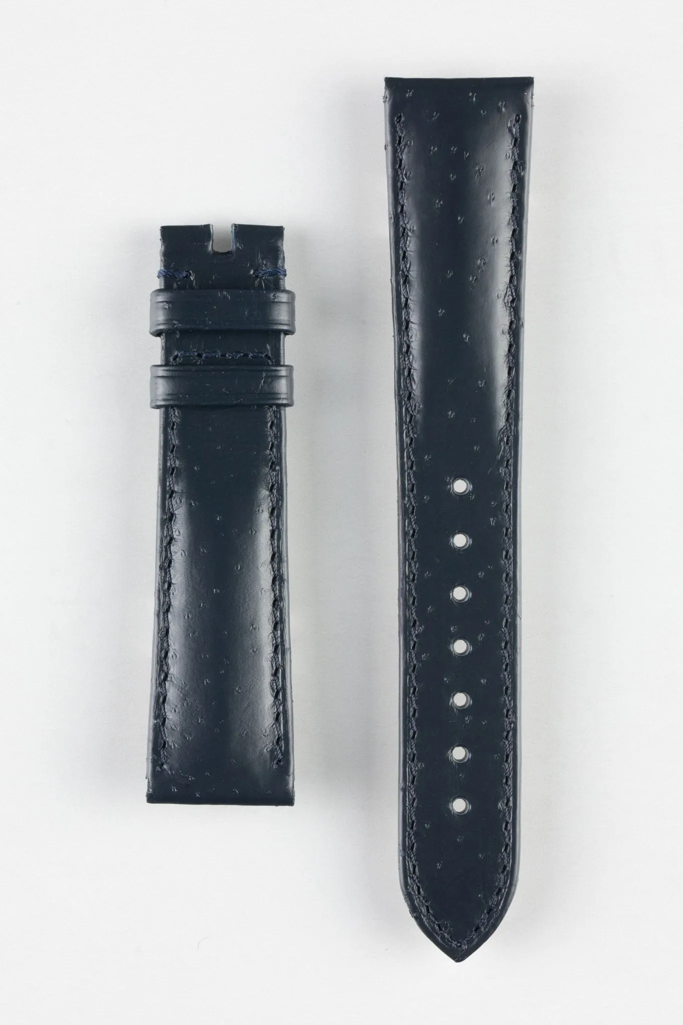 OMEGA CUZ010988 Seamaster Blue Sturgeon 19mm Leather Strap - BLUE