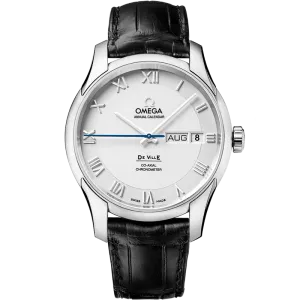 Omega De Ville De Ville 41 mm, steel on leather strap