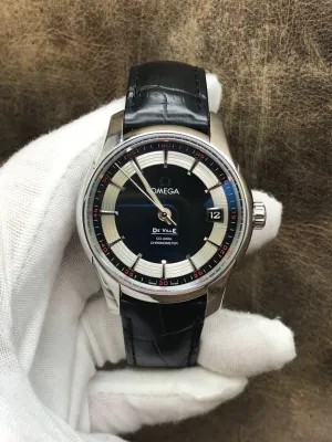 Omega De Ville Hour Vision 431.33.41.21.01.001 Black & Silver Dial Automatic Men's Watch