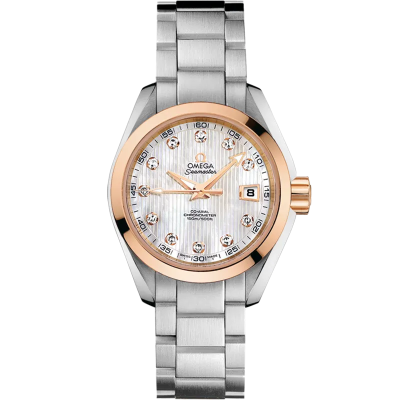 Omega Seamaster Aqua Terra 150M 30 mm, steel - red gold on steel