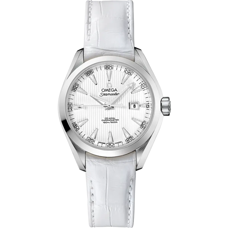 Omega Seamaster Aqua Terra 150M 34 mm, steel on leather strap