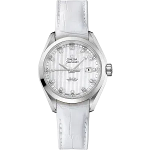 Omega Seamaster Aqua Terra 150M 34 mm, steel on leather strap