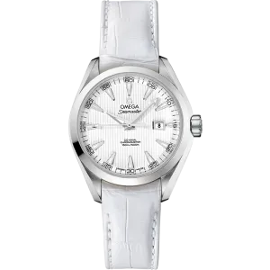 Omega Seamaster Aqua Terra 150M 34 mm, steel on leather strap