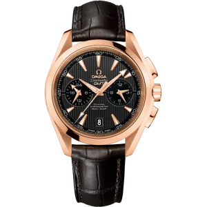 Omega Seamaster Aqua Terra 150M 43 mm, red gold on leather strap
