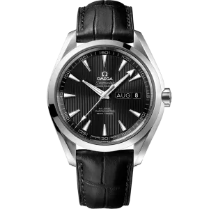 Omega Seamaster Aqua Terra 150M 43 mm, steel on leather strap