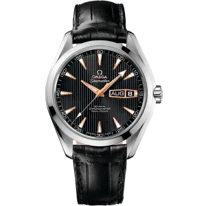 Omega Seamaster Aqua Terra 150M 43 mm, white gold on leather strap