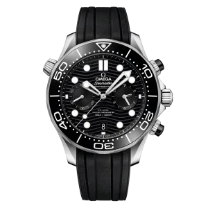 OMEGA Seamaster Diver 300m Co-Axial Master Chronometer Chronograph 44mm, Steel with Black rubber