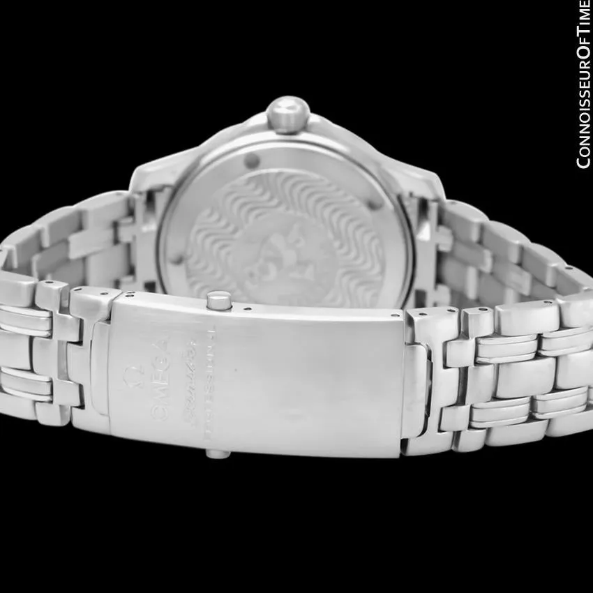 Omega Seamaster Midsize 300M Red Professional Divers Stainless Steel 2552.61 Automatic Watch - Rare Marui Special Edition