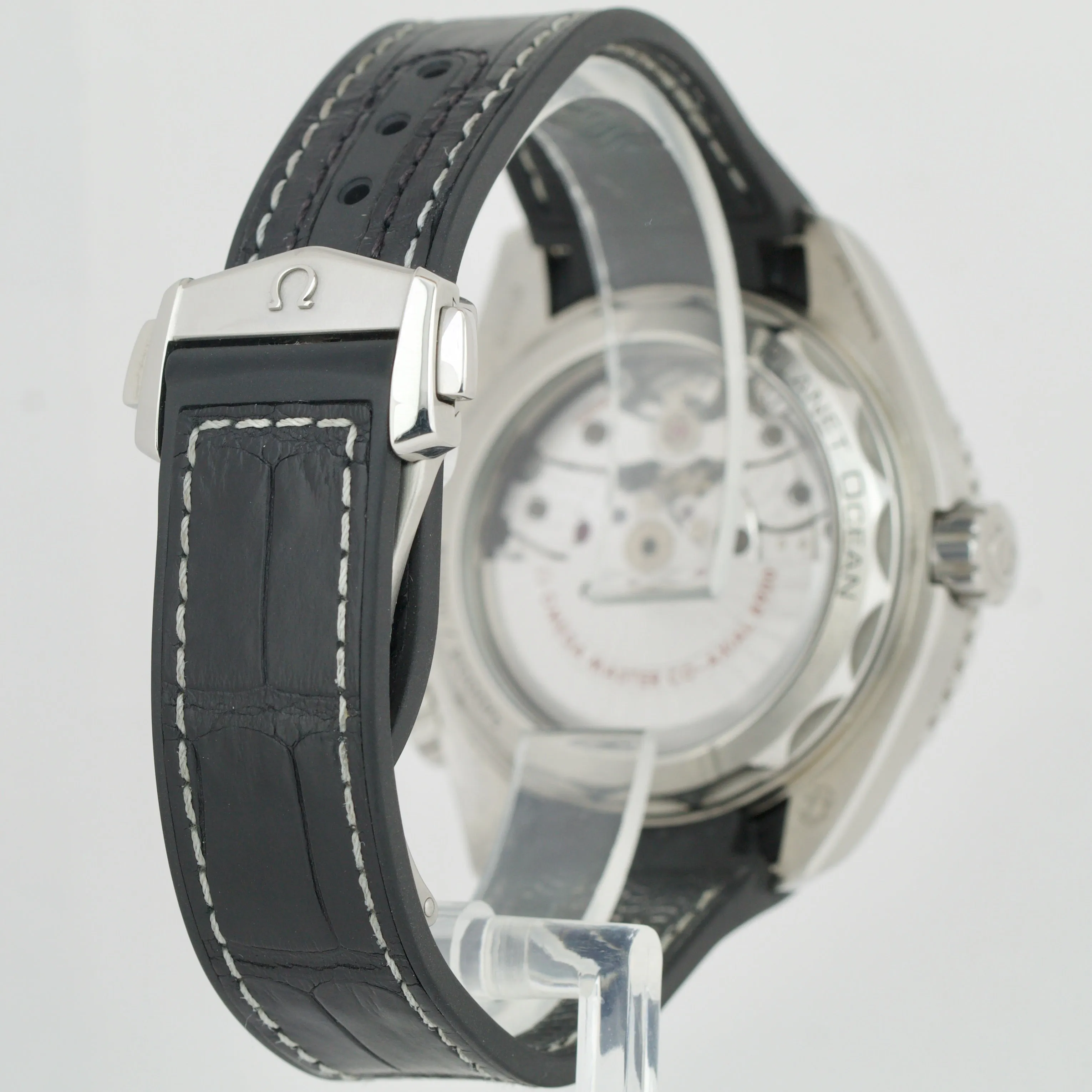 Omega Seamaster Planet Ocean Black Steel Leather 43.5mm 215.33.44.21.01.001 BOX