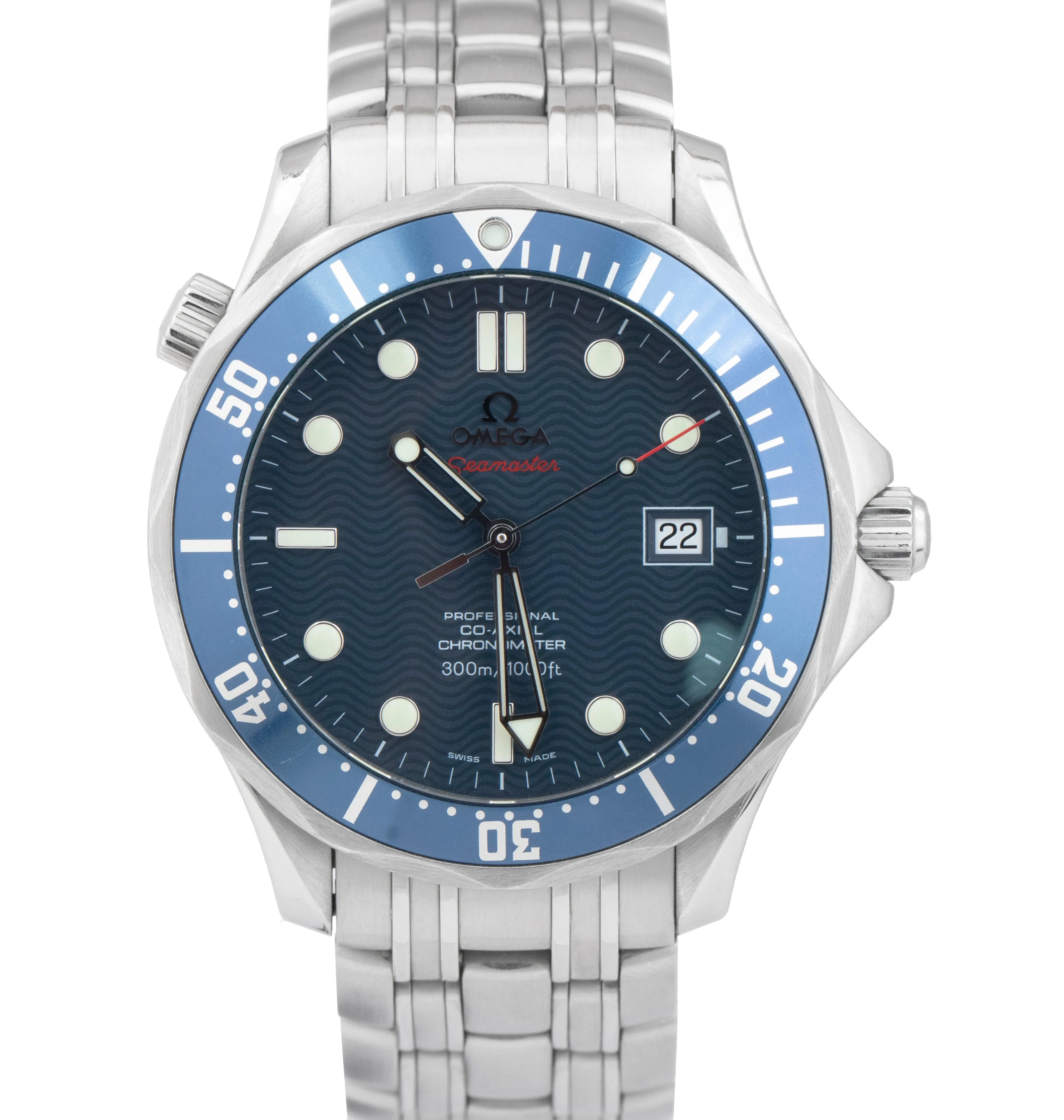 OMEGA Seamaster Professional 300 Blue Wave Automatic 2220.80.00 41mm Watch