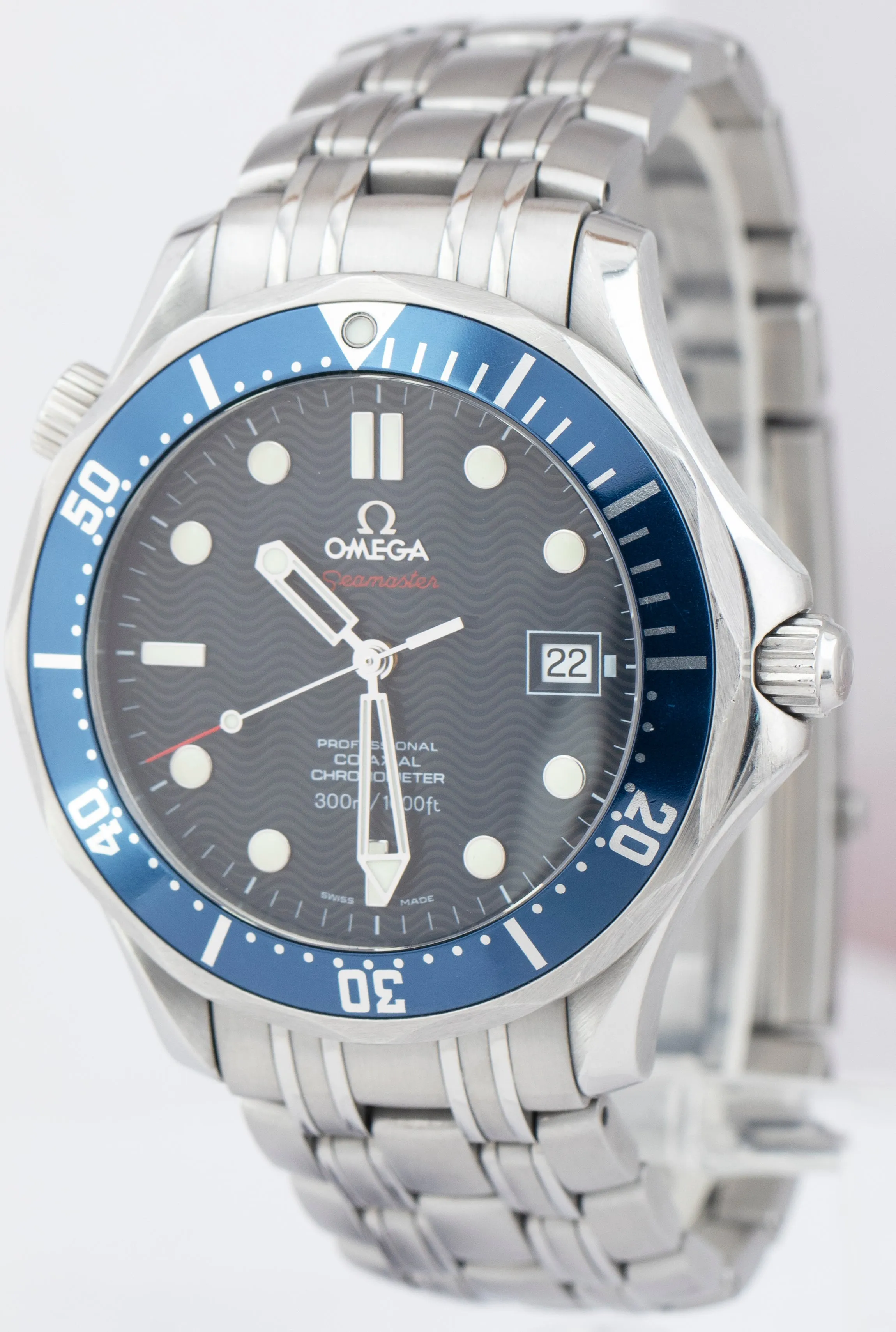 OMEGA Seamaster Professional 300 Blue Wave Automatic 2220.80.00 41mm Watch