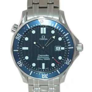 Omega Seamaster Professional 300M 2541.80 Blue Wave Quartz 41mm Date Watch